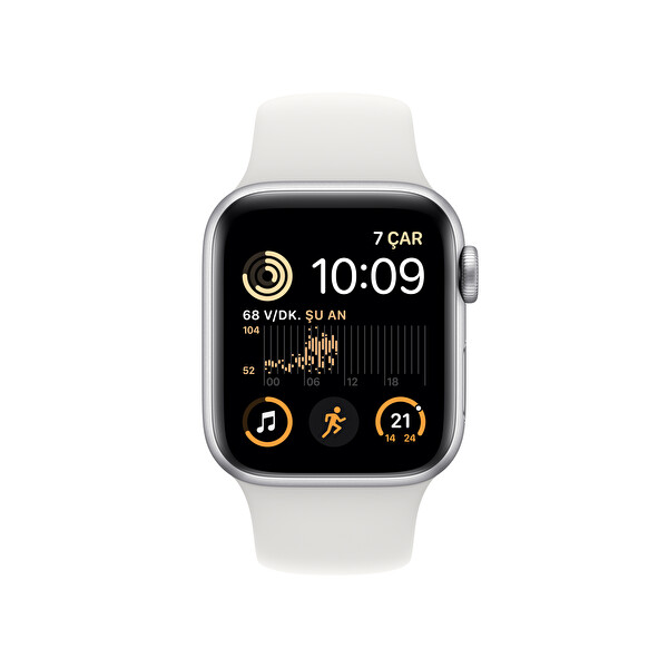 Apple Watch SE GPS + Cellular 40MM Gümüş Alüminyum Kasa ve Beyaz Spor Kordon